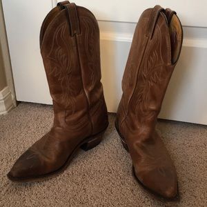 Boulet leather cowboy boots
